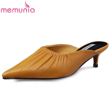 MEMUNIA 2020 new arrival genuine leather women pumps shallow summer shoes pointed toe thin heels party wedding shoes woman
MEMUNIA 2020 new arrival genuine leather women pumps shallow summer shoes pointed toe thin heels party wedding shoes woman
