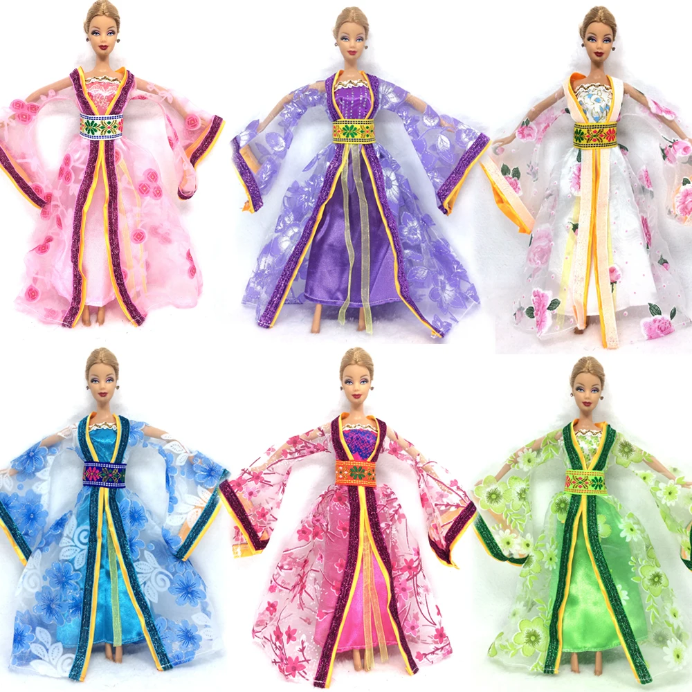 NK One Set Randomly Moroccan dress Princess Doll Sinicism Dress Kimono Gown classical Clothing For Barbie Doll Children Gift
NK One Set Randomly Moroccan dress Princess Doll Sinicism Dress Kimono Gown classical Clothing For Barbie Doll Children Gift