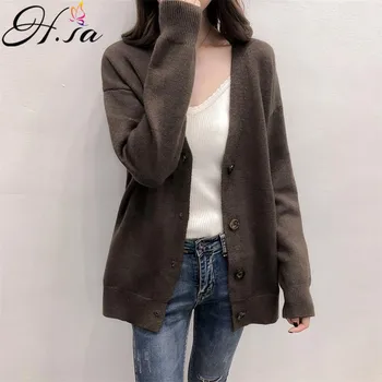 H.SA Women Autumn Winter Oversized Sweater and Cardigans Christmas Sweater Jackets Casual Black Outerwear Korean Loose Jumper
H.SA Women Autumn Winter Oversized Sweater and Cardigans Christmas Sweater Jackets Casual Black Outerwear Korean Loose Jumper