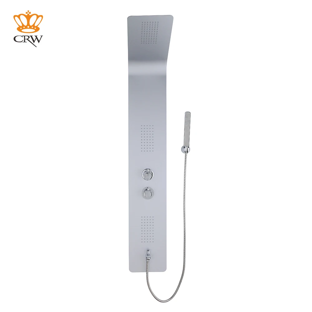 CRW Bathroom Shower Faucet Waterfall Rain Shower Panel Wall Mount Massage System Faucet with Jets Hand Shower Set Tap Mixer
CRW Bathroom Shower Faucet Waterfall Rain Shower Panel Wall Mount Massage System Faucet with Jets Hand Shower Set Tap Mixer