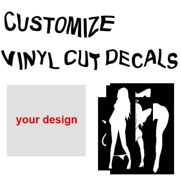 Image Customize car vinyl cut decal sticker girl jane car motorcycle car stickers reflective stickers