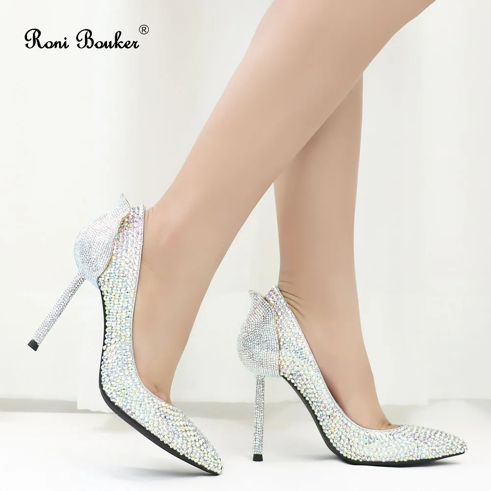 Roni Bouker Fashion Diamond Woman High Heels Silver Rhinestone Lady Pumps Shiny Women Wedding Dress Bling Shoes Bride Heel
Roni Bouker Fashion Diamond Woman High Heels Silver Rhinestone Lady Pumps Shiny Women Wedding Dress Bling Shoes Bride Heel