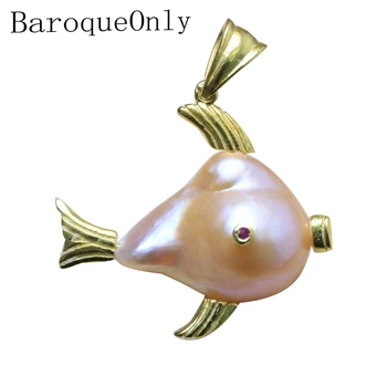 BaroqueOnly Baroque pearl FISH pendant necklace natural freshwater white, pink pearl cute lovely gifts for girlfriend
BaroqueOnly Baroque pearl FISH pendant necklace natural freshwater white, pink pearl cute lovely gifts for girlfriend