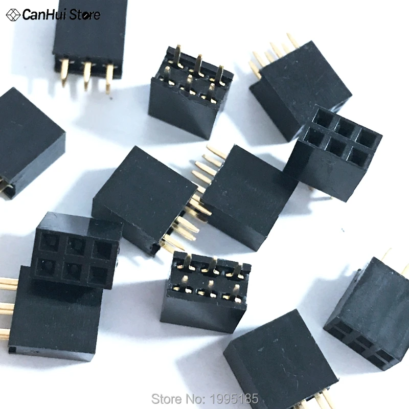 10PCS 2x3 6 Pin 2.54mm Double Row Female Straight Header Pitch Socket Pin Strip 2*3 Pin Outlet
10PCS 2x3 6 Pin 2.54mm Double Row Female Straight Header Pitch Socket Pin Strip 2*3 Pin Outlet
