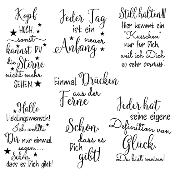 German stamp Clear Stamp for Scrapbooking Transparent Silicone Rubber DIY Photo Album Decor A133
German stamp Clear Stamp for Scrapbooking Transparent Silicone Rubber DIY Photo Album Decor A133