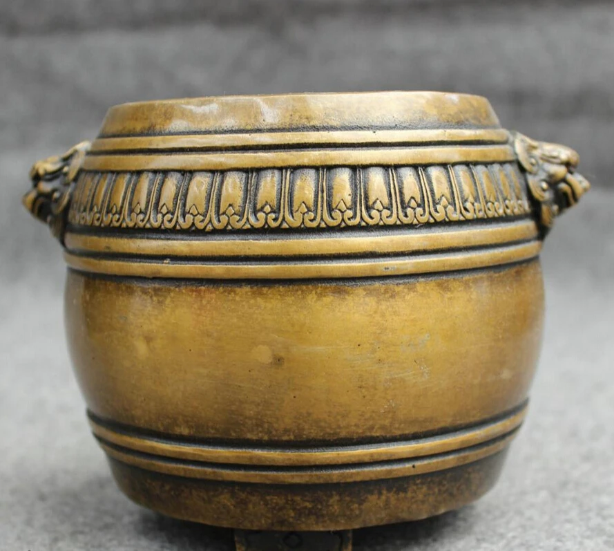 song voge gem S4293 Tibet Bronze Buddhist Wealth Lion Head Statue Unicorn Jar Incense Burner Censer
song voge gem S4293 Tibet Bronze Buddhist Wealth Lion Head Statue Unicorn Jar Incense Burner Censer
