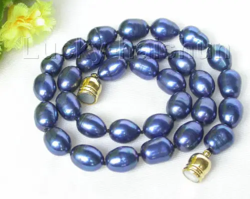 12mm Genuine navy blue rice freshwater pearls necklace magnet clasp 17" j7932 ^^^@^Noble style Natural Fine jewe FREE SHIPPING
12mm Genuine navy blue rice freshwater pearls necklace magnet clasp 17" j7932 ^^^@^Noble style Natural Fine jewe FREE SHIPPING