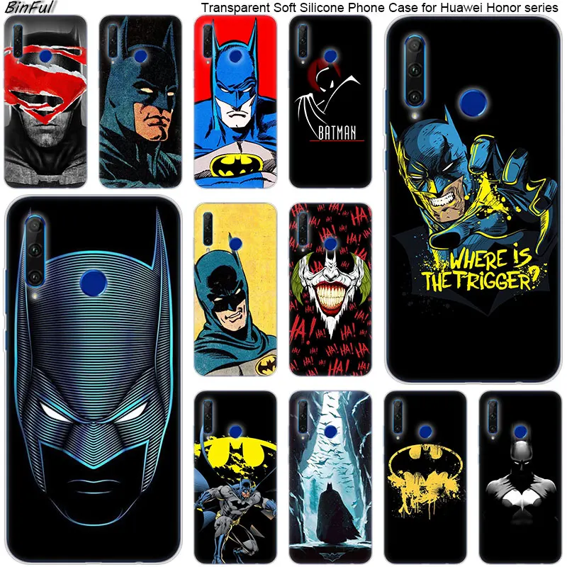 Hot Batman Superhero Soft Silicone Phone Case for Huawei Honor 20 20i 10 9 8 Lite 8X 8C 8A 8S 7S 7A Pro View 20 Fashion Cover
Hot Batman Superhero Soft Silicone Phone Case for Huawei Honor 20 20i 10 9 8 Lite 8X 8C 8A 8S 7S 7A Pro View 20 Fashion Cover