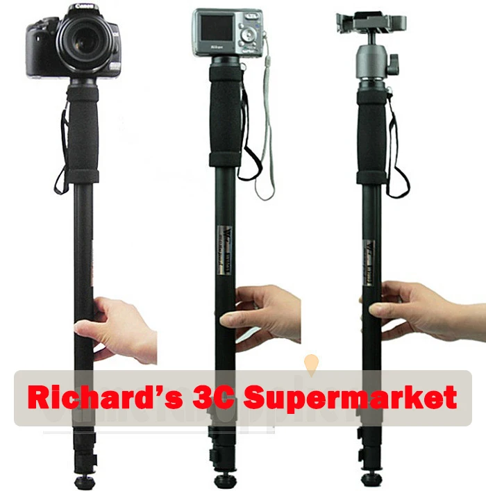 100% Hot New 54-171cm 67" Aluminum Alloy New Portable Camera Unipod Monopod WT1003 For Nikon Canon Sony Fuji Samsung etc
100% Hot New 54-171cm 67" Aluminum Alloy New Portable Camera Unipod Monopod WT1003 For Nikon Canon Sony Fuji Samsung etc