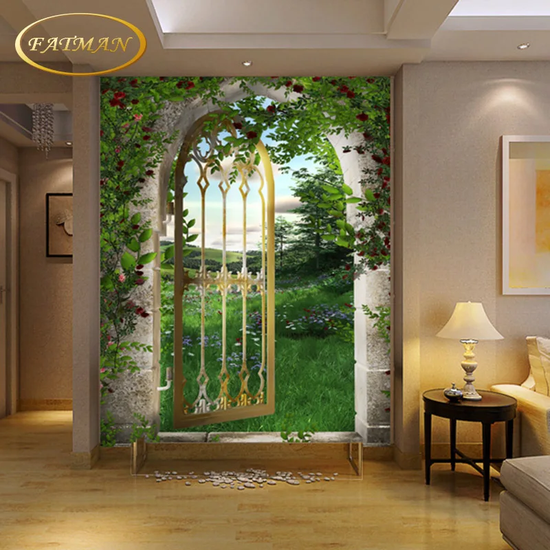Custom 3D photo wallpaper false door Roman Arch wallpaper living room hallway mural wallpaper home decoration papel de parede
Custom 3D photo wallpaper false door Roman Arch wallpaper living room hallway mural wallpaper home decoration papel de parede