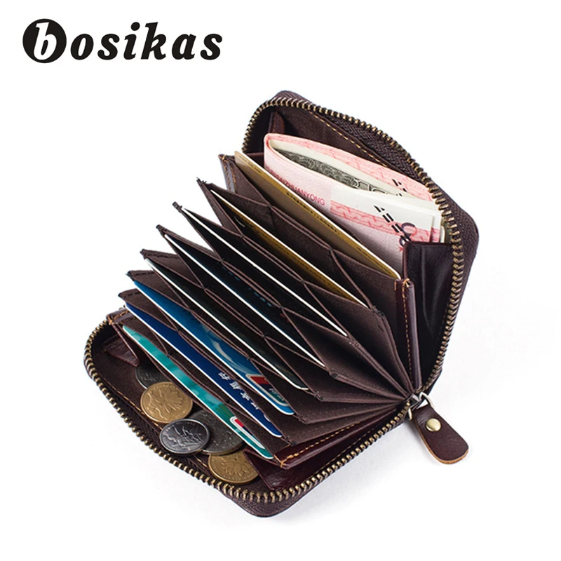 BOSIKAS Coin Purse Genuine Leather Wallet Men Zipper Short Wallets Male Purse Photo Card Holder Small Men's Leather Mini Wallets
BOSIKAS Coin Purse Genuine Leather Wallet Men Zipper Short Wallets Male Purse Photo Card Holder Small Men's Leather Mini Wallets