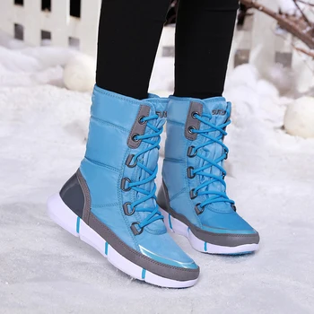 Winter New Waterproof Snow Boots Women Fashion Luxury Brand Nylon Womens Thigh High Boots Black Lace Up Warm Long Woman Shoes
Winter New Waterproof Snow Boots Women Fashion Luxury Brand Nylon Womens Thigh High Boots Black Lace Up Warm Long Woman Shoes