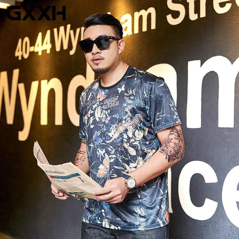GXXH Big Men's Wear Summer Trend Brand Men's Short-sleeved T-shirt Round Collar Polyester Comfortable Cool Fat Guy 7XL Tops Tees
GXXH Big Men's Wear Summer Trend Brand Men's Short-sleeved T-shirt Round Collar Polyester Comfortable Cool Fat Guy 7XL Tops Tees