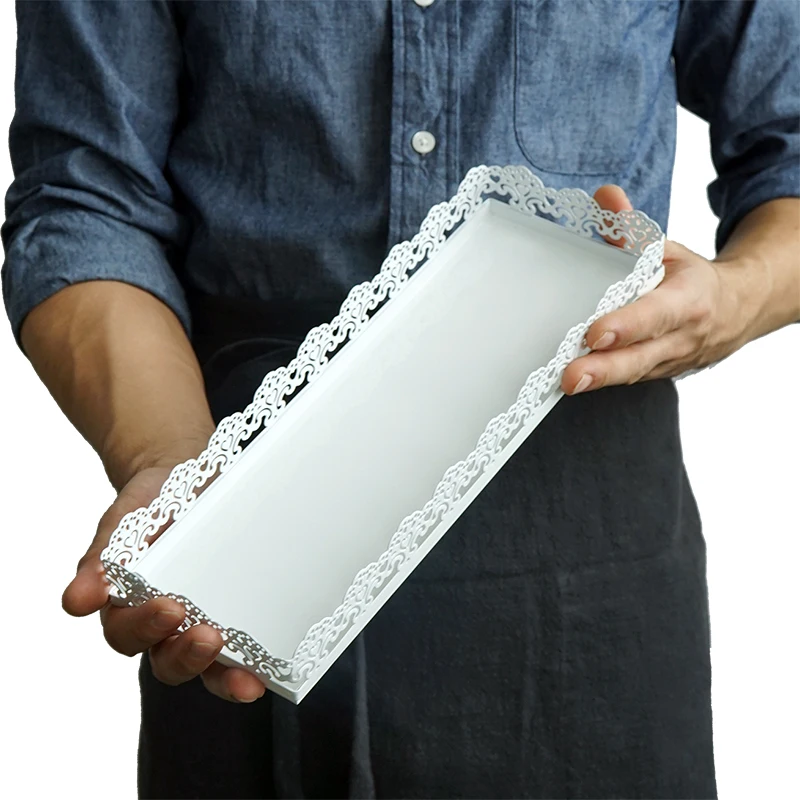 SWEETGO Rectangle tray for cupcake white wedding cake tools for display decoration plate party event home decoration bakeware
SWEETGO Rectangle tray for cupcake white wedding cake tools for display decoration plate party event home decoration bakeware