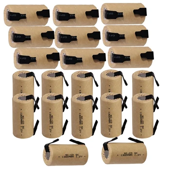 yeckpowo 20 pcs SC battery 1.2v SUBC batteries nicd rechargeable for power tools 1300mAh for drill screwdriver real capacity
yeckpowo 20 pcs SC battery 1.2v SUBC batteries nicd rechargeable for power tools 1300mAh for drill screwdriver real capacity