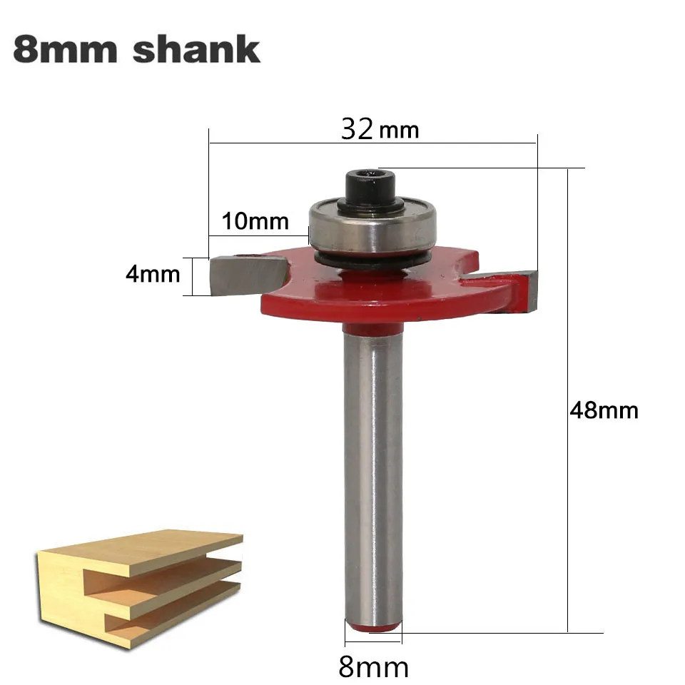 1pc 8mm Shank "T" Type Biscuit Jointing&Slotting Cutter T Slot Joint Wood Router Bit With Bearing Milling Cutters For Wood
1pc 8mm Shank "T" Type Biscuit Jointing&Slotting Cutter T Slot Joint Wood Router Bit With Bearing Milling Cutters For Wood