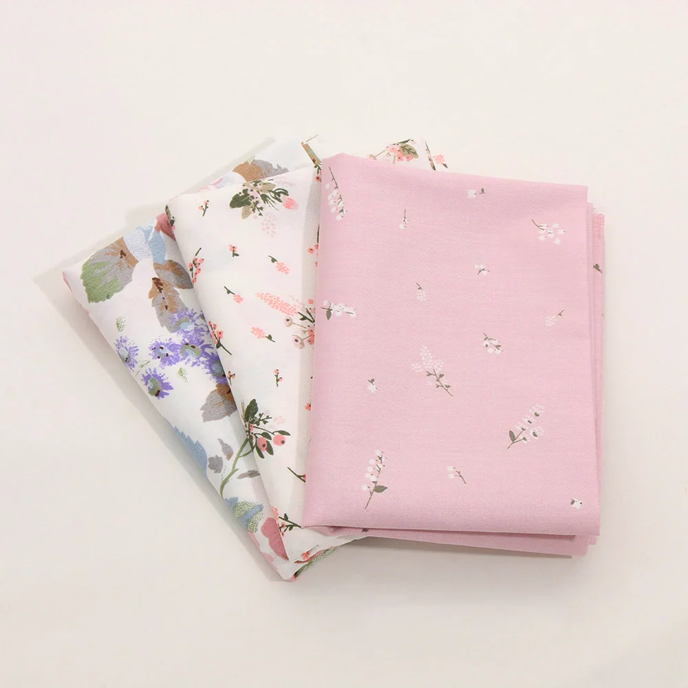 3pcs/lot Colorful Cotton Fabric Flower Print Patchwork For Sewing Fat Quarter Quilting Patchwork Tissue Tilda Doll Cloth
3pcs/lot Colorful Cotton Fabric Flower Print Patchwork For Sewing Fat Quarter Quilting Patchwork Tissue Tilda Doll Cloth