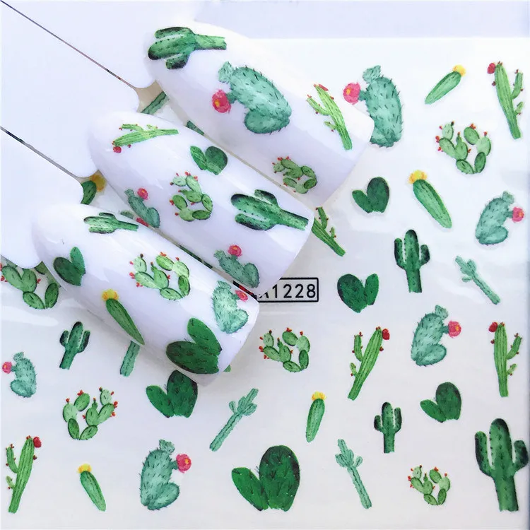 1 pcs Nail Stickers Succulent plants Water Decal Ocean Cat Plant Pattern 3D Manicure Sticker Nail Art Decoration m3N3
1 pcs Nail Stickers Succulent plants Water Decal Ocean Cat Plant Pattern 3D Manicure Sticker Nail Art Decoration m3N3