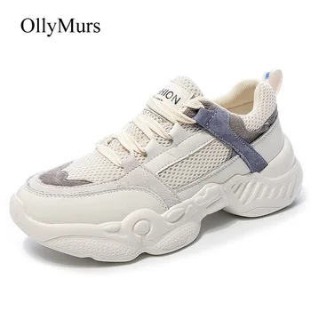 Casual Shoes Women Platform Sneakers Brand Real Leather New zapatos de mujer Thick Bootom Ladies footware Dad Sneakers Patchwork
Casual Shoes Women Platform Sneakers Brand Real Leather New zapatos de mujer Thick Bootom Ladies footware Dad Sneakers Patchwork