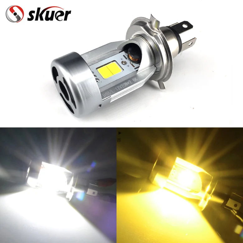Skuer 20W 2000LM Hi/Lo beam DC12V 6500K HS1/H4 LED Motorcycle Headlamp COB H4 Bulb Headlight Multi mode Wholesale
Skuer 20W 2000LM Hi/Lo beam DC12V 6500K HS1/H4 LED Motorcycle Headlamp COB H4 Bulb Headlight Multi mode Wholesale