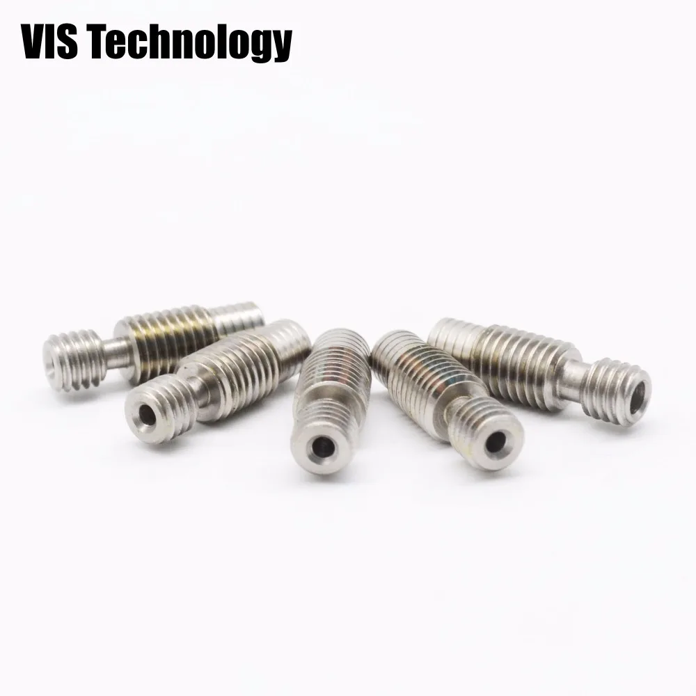 5pcs Heat break throat without teflon tube for 1.75mm filament V6 J-head Hotend Reprap 3D printer parts
5pcs Heat break throat without teflon tube for 1.75mm filament V6 J-head Hotend Reprap 3D printer parts