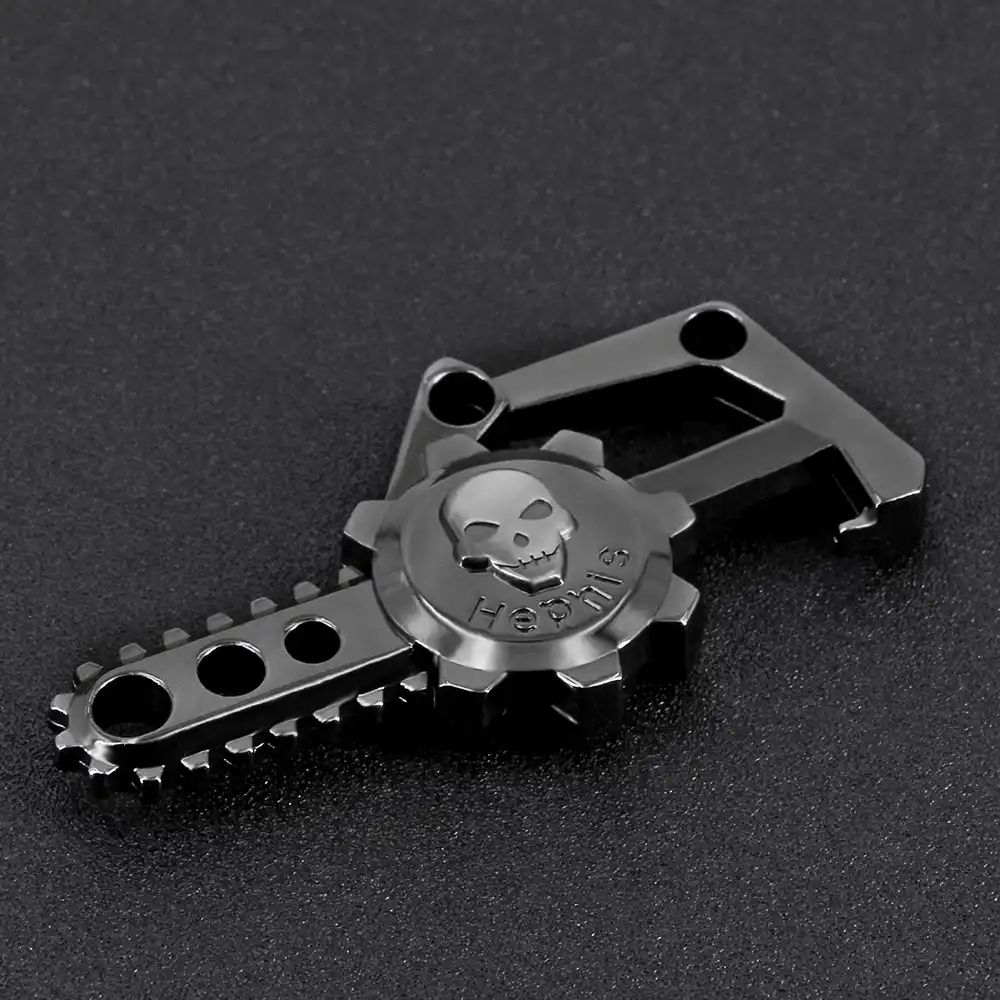 hephis chainsaw skull car key chain for men unique gift multi