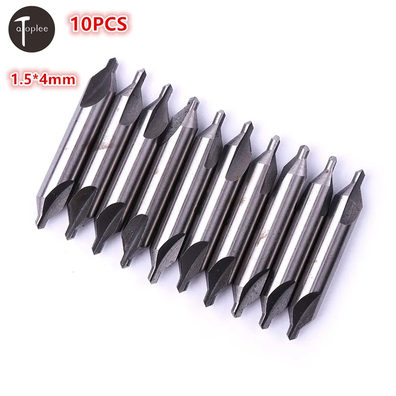 Hot 10Pcs 1.5*4mm HSS Center Drill Bit 2 Flutes 60 Degree Angle Countersink Drill Bits Tool for Hole Machining Reduces Error
Hot 10Pcs 1.5*4mm HSS Center Drill Bit 2 Flutes 60 Degree Angle Countersink Drill Bits Tool for Hole Machining Reduces Error