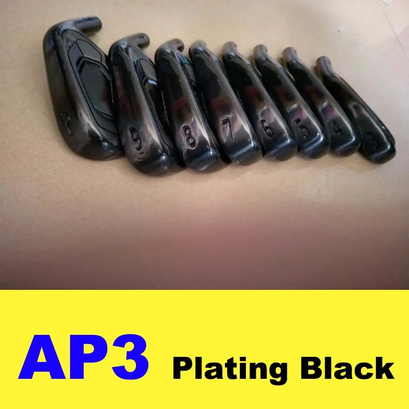 

AP3 718 Plating Black Golf Irons Golf Iron Clubs 3-9.P 8pcs Steel Graphite Shaft Driver Fairway woods Hybrid Wedge Rescue Putter