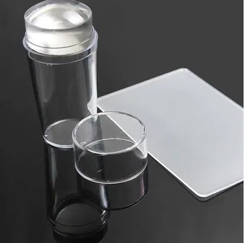 1set 2.8cm Pure Clear Jelly Nail Art Stamper Scraper Set with Cap Silicone Marshmallow Nail Stamp Template Tools 
1set 2.8cm Pure Clear Jelly Nail Art Stamper Scraper Set with Cap Silicone Marshmallow Nail Stamp Template Tools