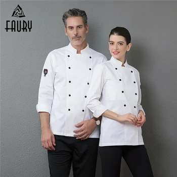 Men's Professional Restaurant Top Chef Clothing Long Sleeve Kitchen Cooking Work Uniforms Catering Waiter Overalls Outfit Coats
Men's Professional Restaurant Top Chef Clothing Long Sleeve Kitchen Cooking Work Uniforms Catering Waiter Overalls Outfit Coats