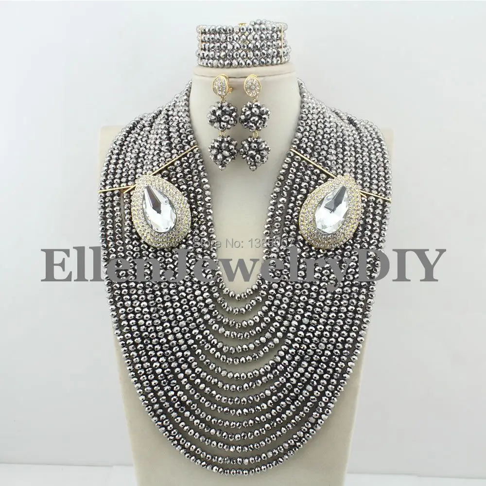 New Arrival 15 Rows African Beads Jewelry Sets Nigerian Wedding African Jewelry Sets Crystal Jewelry Set W8305
New Arrival 15 Rows African Beads Jewelry Sets Nigerian Wedding African Jewelry Sets Crystal Jewelry Set W8305