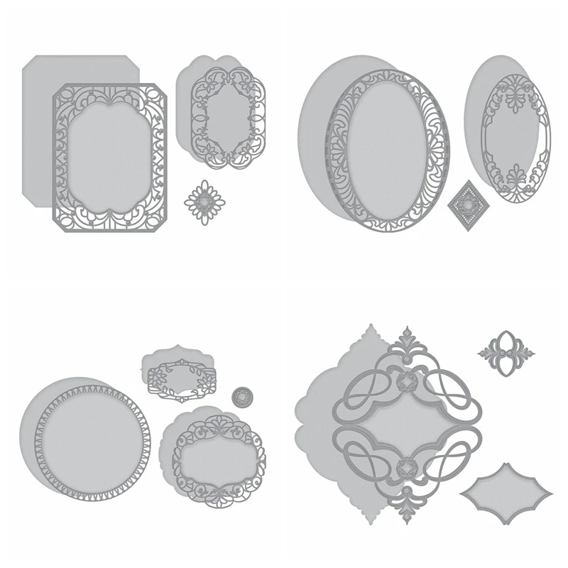 Lace Frame Collection Metal Cutting Dies Stencil For Diy Scrapbooking Paper Cards Crafts Emobossing Decorationg Newest 2019
Lace Frame Collection Metal Cutting Dies Stencil For Diy Scrapbooking Paper Cards Crafts Emobossing Decorationg Newest 2019