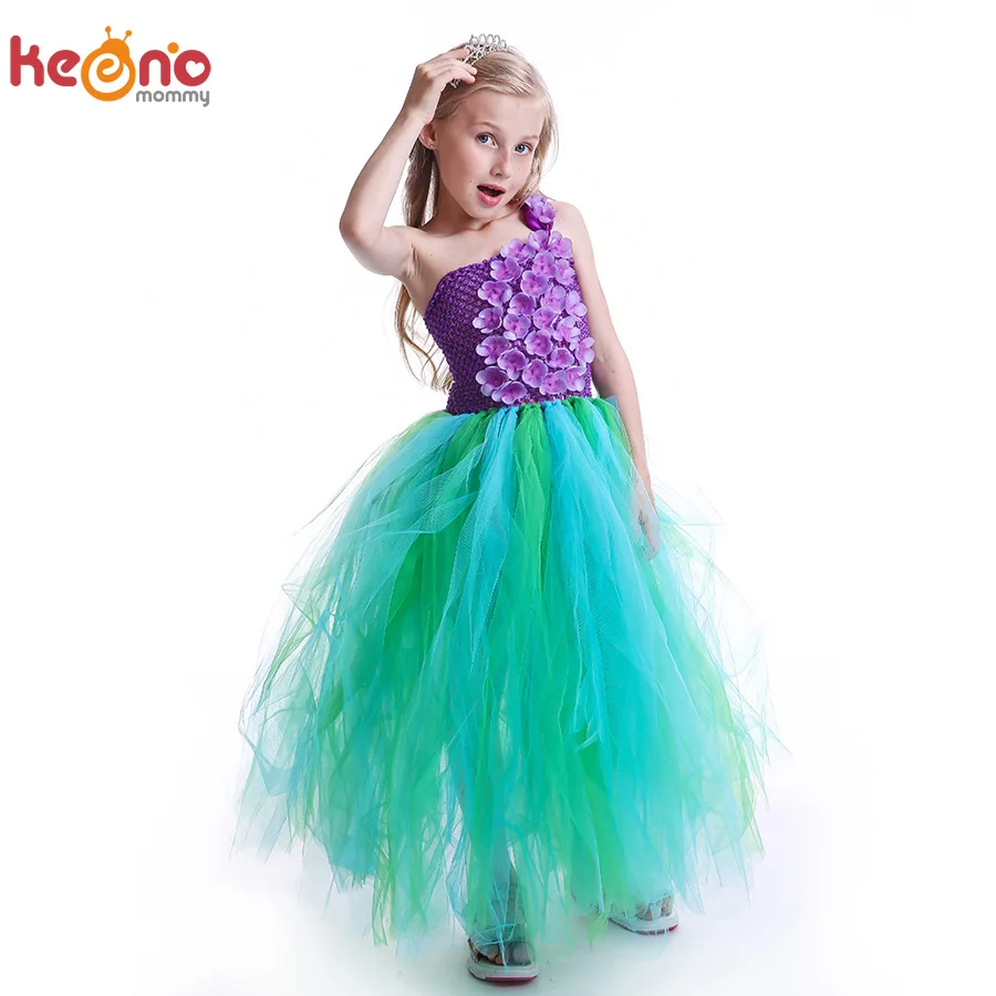 Girls Mermaid Tutu Dress Green Blue Purple Under The Sea Princess Inspired Children Clothes for Birthday Halloween Tulle Dress 
Girls Mermaid Tutu Dress Green Blue Purple Under The Sea Princess Inspired Children Clothes for Birthday Halloween Tulle Dress