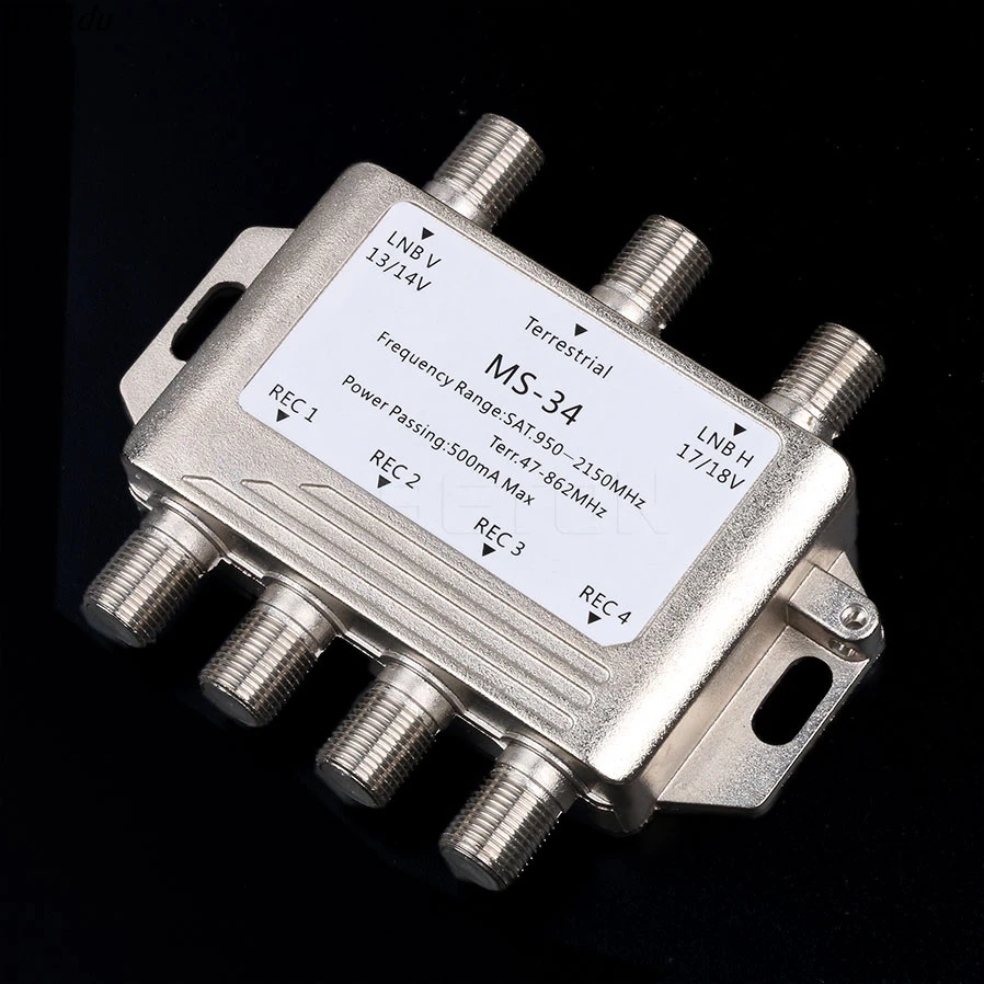 New DiSEqC Satellite Stand-Alone MS34EZ MultiSwitch FTA TV LNB Switch Cascade multiswitch 2 LNB 1 TERR IN For DVB-S2 and DVB-T2
New DiSEqC Satellite Stand-Alone MS34EZ MultiSwitch FTA TV LNB Switch Cascade multiswitch 2 LNB 1 TERR IN For DVB-S2 and DVB-T2