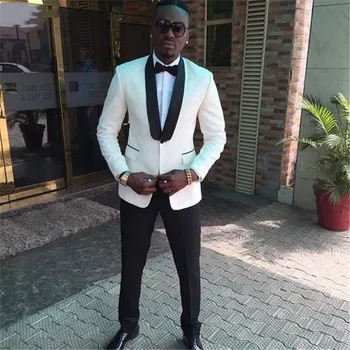 Terno Masculino wedding suits for men tuxedos white groom wear tailor suits high quality fit slim party business suite 2-piece
Terno Masculino wedding suits for men tuxedos white groom wear tailor suits high quality fit slim party business suite 2-piece