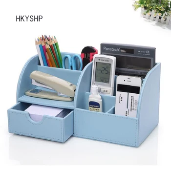 HKYSHP Creative PU leather stationery pencil holder desktop remote control cosmetics storage box office school supplies
HKYSHP Creative PU leather stationery pencil holder desktop remote control cosmetics storage box office school supplies