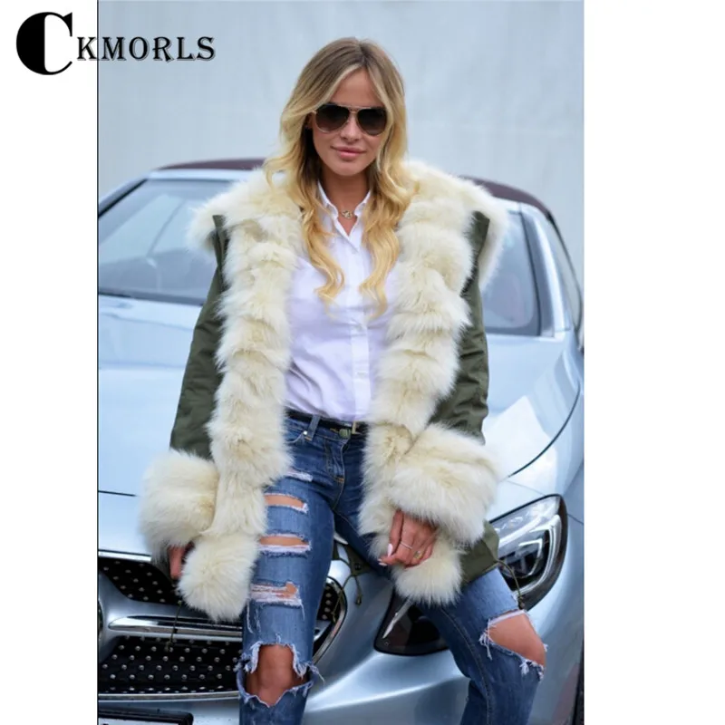 CKMORLS 2018 New Arrival Women Winter Parka Clothes With Fur Collar Warm Natural Fox Fur Jacket Plus Size Coat Armygreen Parkas
CKMORLS 2018 New Arrival Women Winter Parka Clothes With Fur Collar Warm Natural Fox Fur Jacket Plus Size Coat Armygreen Parkas