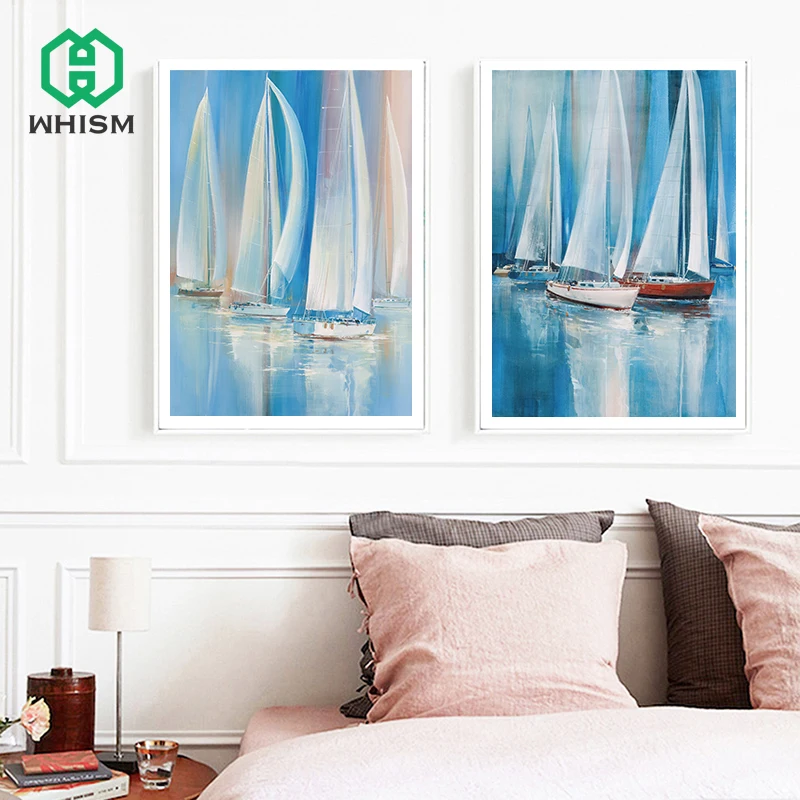 WHISM Frameless Drawing Paint On Canvas For Home Wall Art Picture Sailing Boat Navigation Sunrise Dusk Oil Painting
WHISM Frameless Drawing Paint On Canvas For Home Wall Art Picture Sailing Boat Navigation Sunrise Dusk Oil Painting