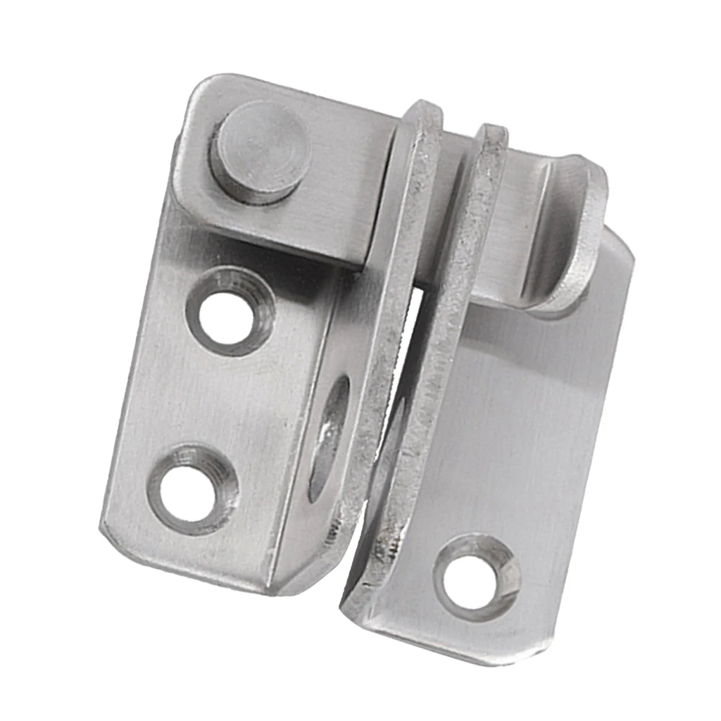 Slide Bolt Latch Gate Latches Safety Door Lock 40x45mm Stainless Steel Brushed Finish with Padlock Hole