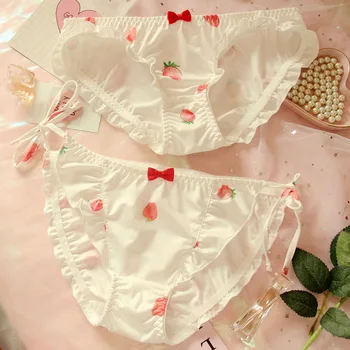 Full of strawberry lace tie sexy hair low silk waist underpants tangas women sexy bragas mujer string femme majtki perizoma
Full of strawberry lace tie sexy hair low silk waist underpants tangas women sexy bragas mujer string femme majtki perizoma