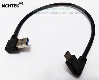 NCHTEK 90 Degree Angled USB 3.1 USB Type C to Left Angled USB3.0 Male Data Cable For Tablet & Mobile Phone/Free Shipping/10PCS
NCHTEK 90 Degree Angled USB 3.1 USB Type C to Left Angled USB3.0 Male Data Cable For Tablet & Mobile Phone/Free Shipping/10PCS