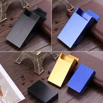 Cigarette Storage Box Case Push Open Aluminum Cigar Cigarette Tobacco Holder Cigarette Accessories Three Colors
Cigarette Storage Box Case Push Open Aluminum Cigar Cigarette Tobacco Holder Cigarette Accessories Three Colors