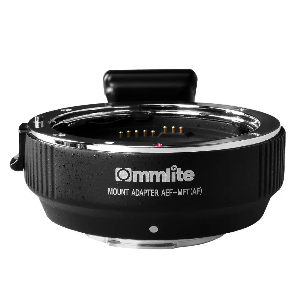 

Commlite AEF-MFT AF Auto Focus Lens Adapter for Canon EF/EF-S Lens to M4/3 MFT Camera GH4 GH5 E-M10 E-PL6 E-P5 E-PM2 E-PL5 BMPCC