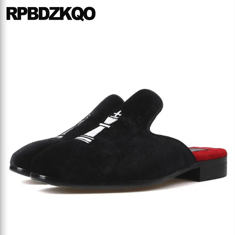 Mules Square Toe European Embroidery Sandals Velvet Casual Shoes Men 47 Runway Brand Luxury Big Size Party Black Summer 11 Nice
Mules Square Toe European Embroidery Sandals Velvet Casual Shoes Men 47 Runway Brand Luxury Big Size Party Black Summer 11 Nice