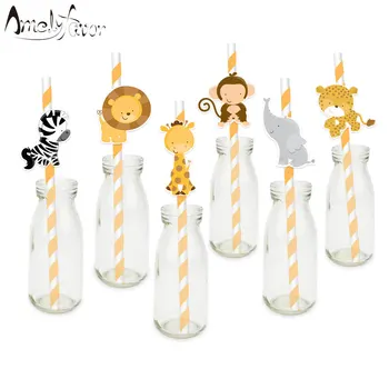 Safari Animals Theme Straw 24PCS Paper Straws Birthday Party Decorations Supplies Paper Drinking Straw Jungle Animal Straws
Safari Animals Theme Straw 24PCS Paper Straws Birthday Party Decorations Supplies Paper Drinking Straw Jungle Animal Straws