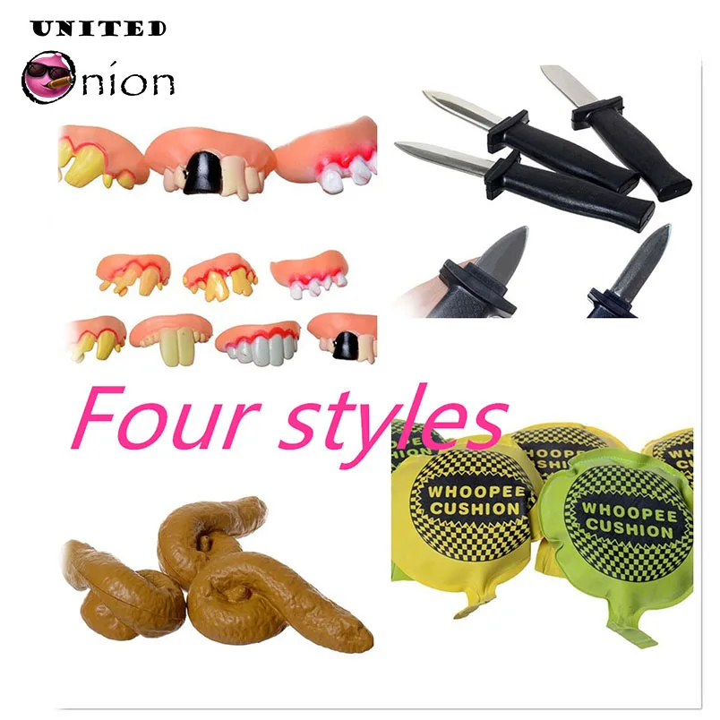 Joke Tricks Toy Whoopee Cushion Fart Pad Retractable Knife Squishy Shits Denture Rotten Teeth Prop Fake Funny Gift Kids Toy
Joke Tricks Toy Whoopee Cushion Fart Pad Retractable Knife Squishy Shits Denture Rotten Teeth Prop Fake Funny Gift Kids Toy