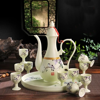 Gift Box Jingdezhen Ceramic Porcelain Vintage Pattern Wine Ware Set Drinkware Teacup Liqueur Cup Pot Sake Kettle Birthday Gifts
Gift Box Jingdezhen Ceramic Porcelain Vintage Pattern Wine Ware Set Drinkware Teacup Liqueur Cup Pot Sake Kettle Birthday Gifts