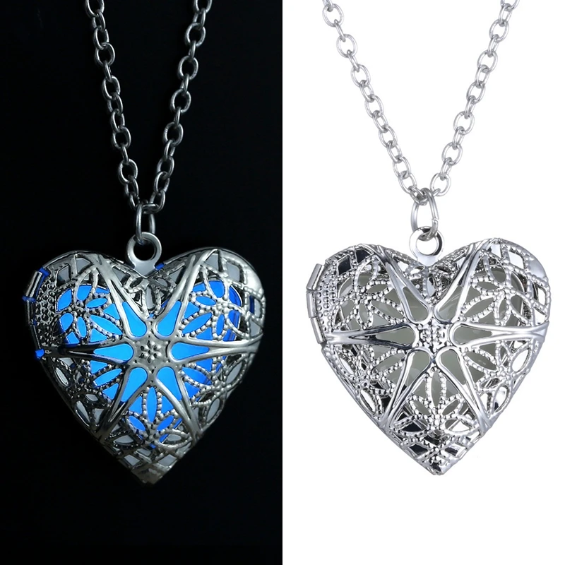 Fashion Pointy Heart Woman Necklace Summer Heart Shaped Openwork Necklace Shining Lady Jewelry Gift in the Dark
Fashion Pointy Heart Woman Necklace Summer Heart Shaped Openwork Necklace Shining Lady Jewelry Gift in the Dark
