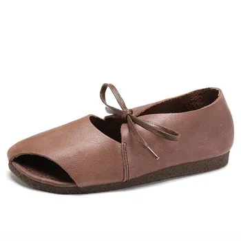 Women Shoes Summer Women Casual Flat Sandals Lace Up Shoes Real Leather Sandals High Quality Soft Handmade Retro Women's Sandals
Women Shoes Summer Women Casual Flat Sandals Lace Up Shoes Real Leather Sandals High Quality Soft Handmade Retro Women's Sandals