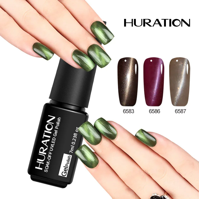 Huration 3D Cat Eye Nail Gel Polish Soak Off UV LED NailPolish Gel Lacquer Art Nail Gel 24 Colour Magnetic Top Base Coat Brushes
Huration 3D Cat Eye Nail Gel Polish Soak Off UV LED NailPolish Gel Lacquer Art Nail Gel 24 Colour Magnetic Top Base Coat Brushes